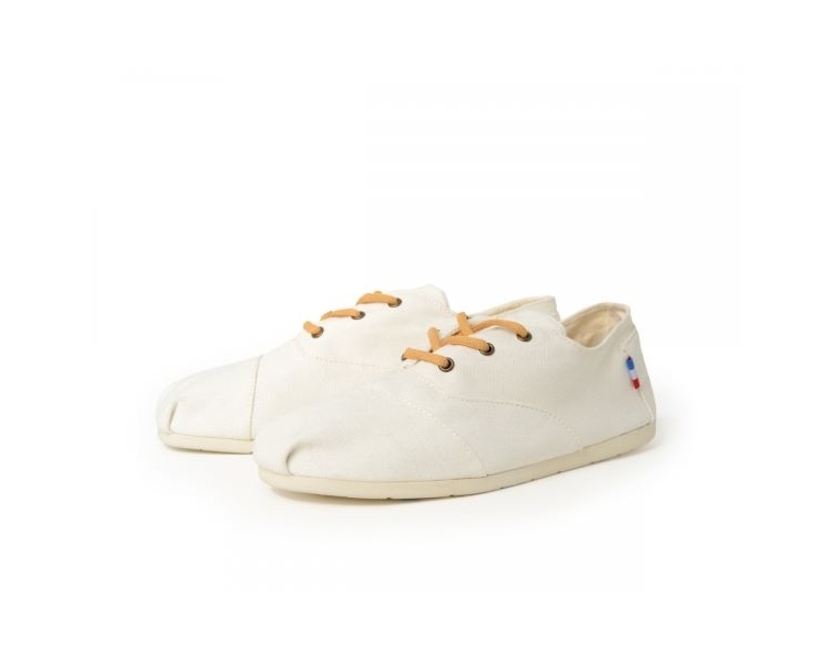 Espadrille blanche à lacets