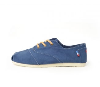 Espadrille bleu marine à lacets