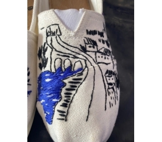 Espadrille brodée Vallon des Auffes