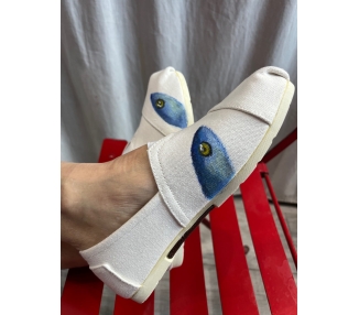 Espadrille blanche Sardines