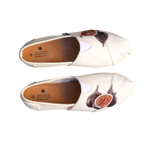 Espadrille blanche figue