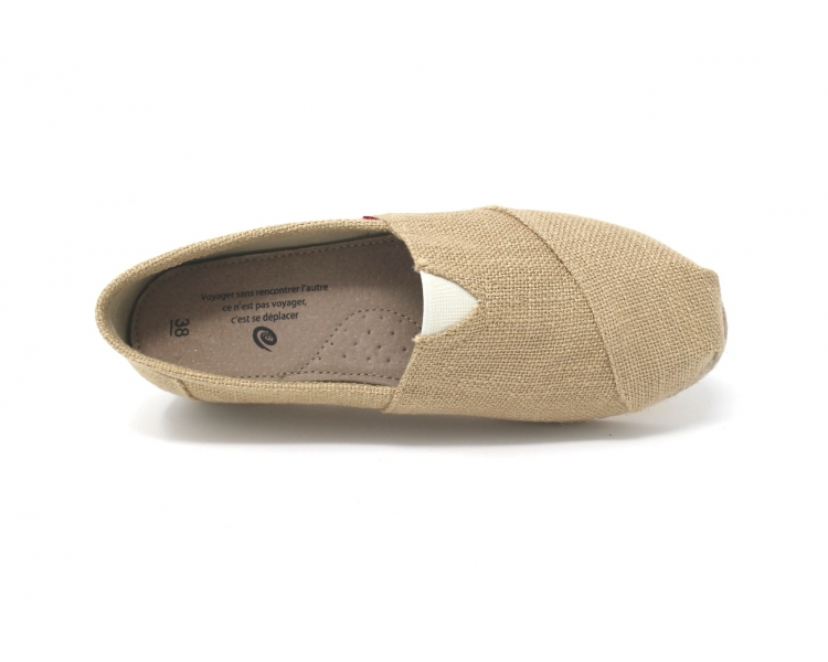 espadrille compensée paillette